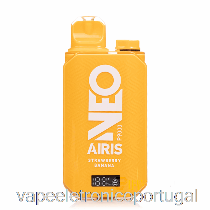 Vape Eletrônico Airis Neo P9000 Descartável Morango Banana